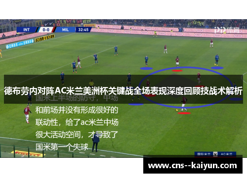 德布劳内对阵AC米兰美洲杯关键战全场表现深度回顾技战术解析 德布劳内对阵AC米兰美洲杯关键战全场表现深度回顾技战术解析